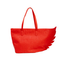 Red Scribble Wing Tote