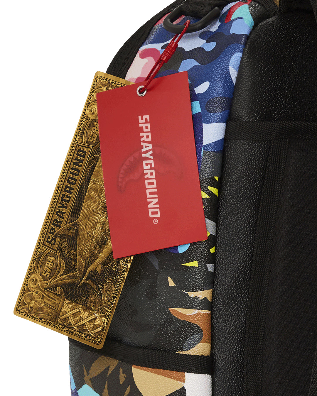 SLICED AND DICED CAMO BACKPACK