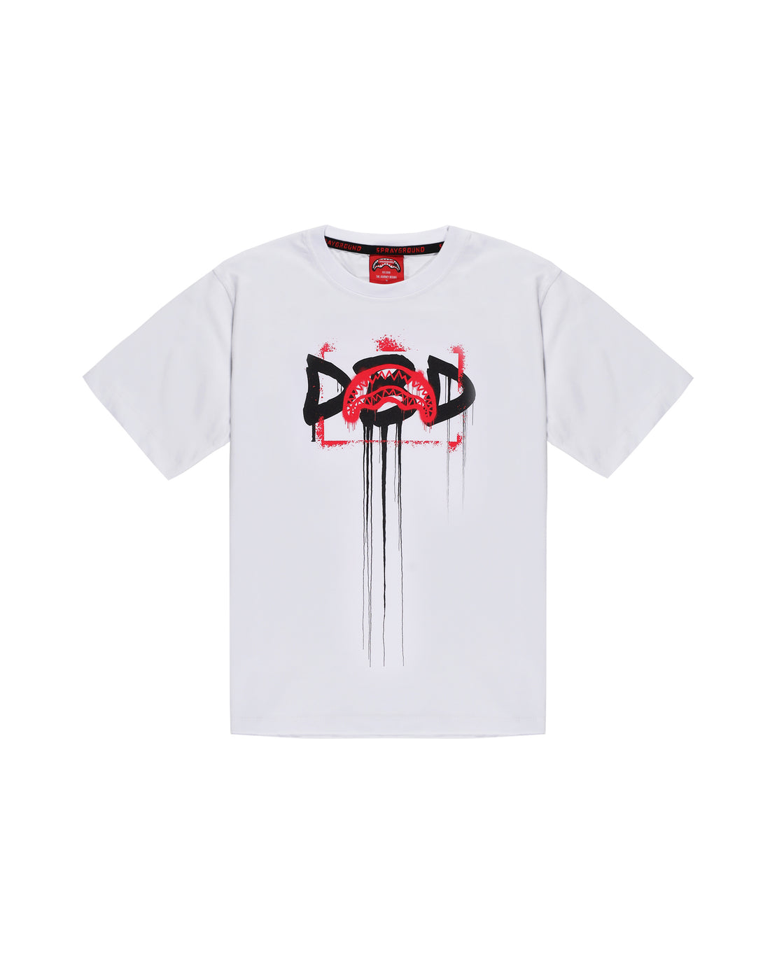 SHARK STENCIL OVER T-SHIRT