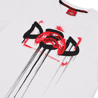 Shark Stencil Over T-shirt