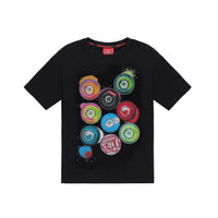 Shark Paint Over T-shirt Blk