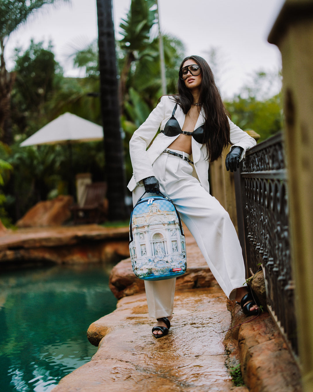 Trevi Fountain In Rome Dlxsv Backpack