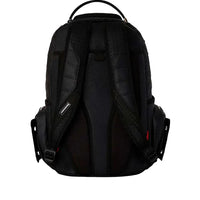 Black Biker Quilt Cargo Backpack