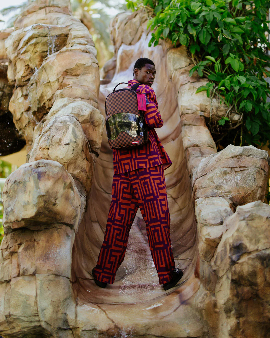 CLEAR RUBBER SHARKS IN PARIS DLXSV BACKPACK