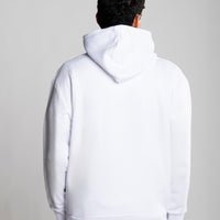 CHECKERED SHARK HOODIE WHITE