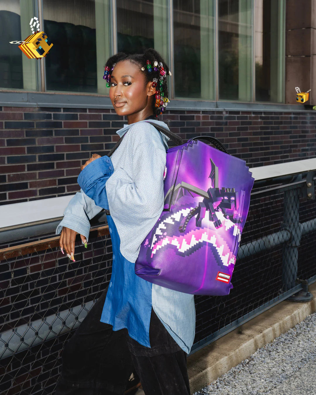Backpack Sprayground Minecraft Ender Dragon