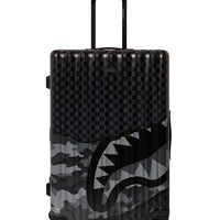 Split Up Camo Tear Large Hard Luggage