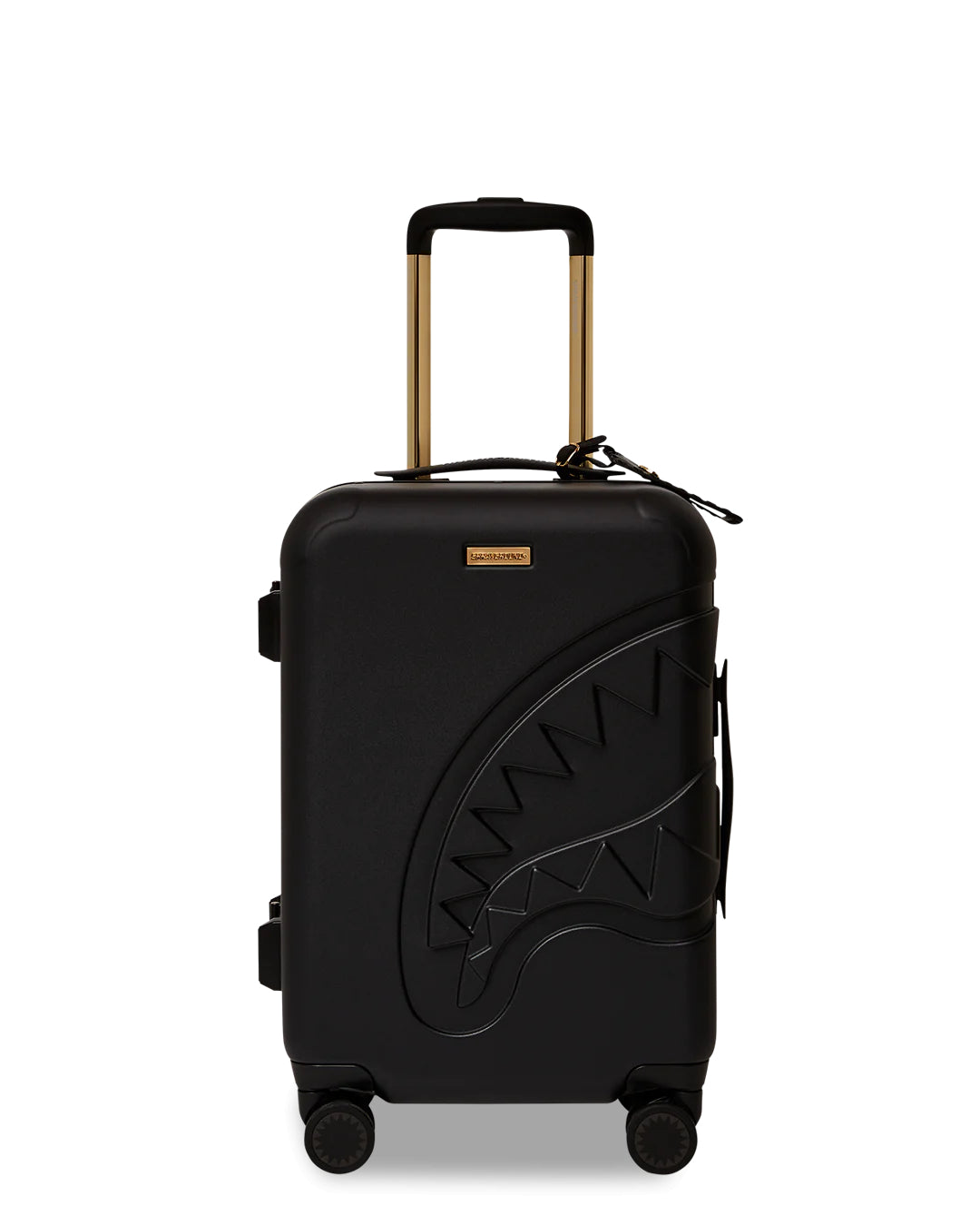 Luggage Sprayground Sharknautics Gold Carryon Hard Luggage