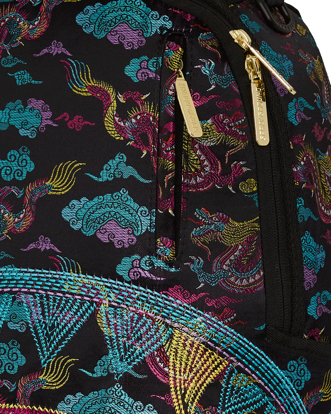 Embroidered Dragons Backpack