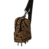 Chenille Cheetah Backpack Sling