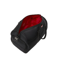 Black Puffer Grey Check Duffle