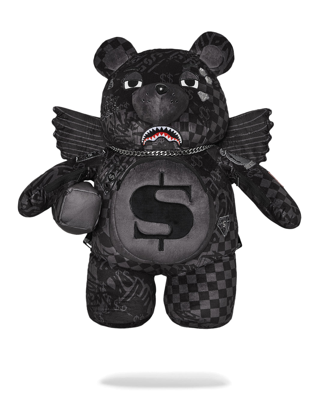 バッグ SPRAYGROUND] 3amCheckTeddy Bear Backpack Sprayground 3AM CHECK TEDDY BEAR