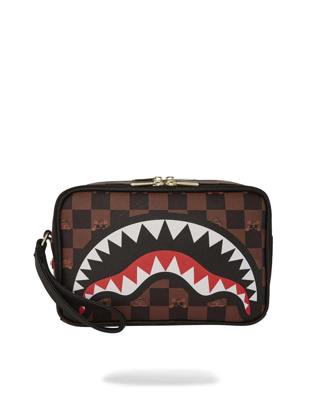 【Sprayground】Pochette Peeking Character Check Sprayground PEEKING CHARACTER CHECK POUCHETTE