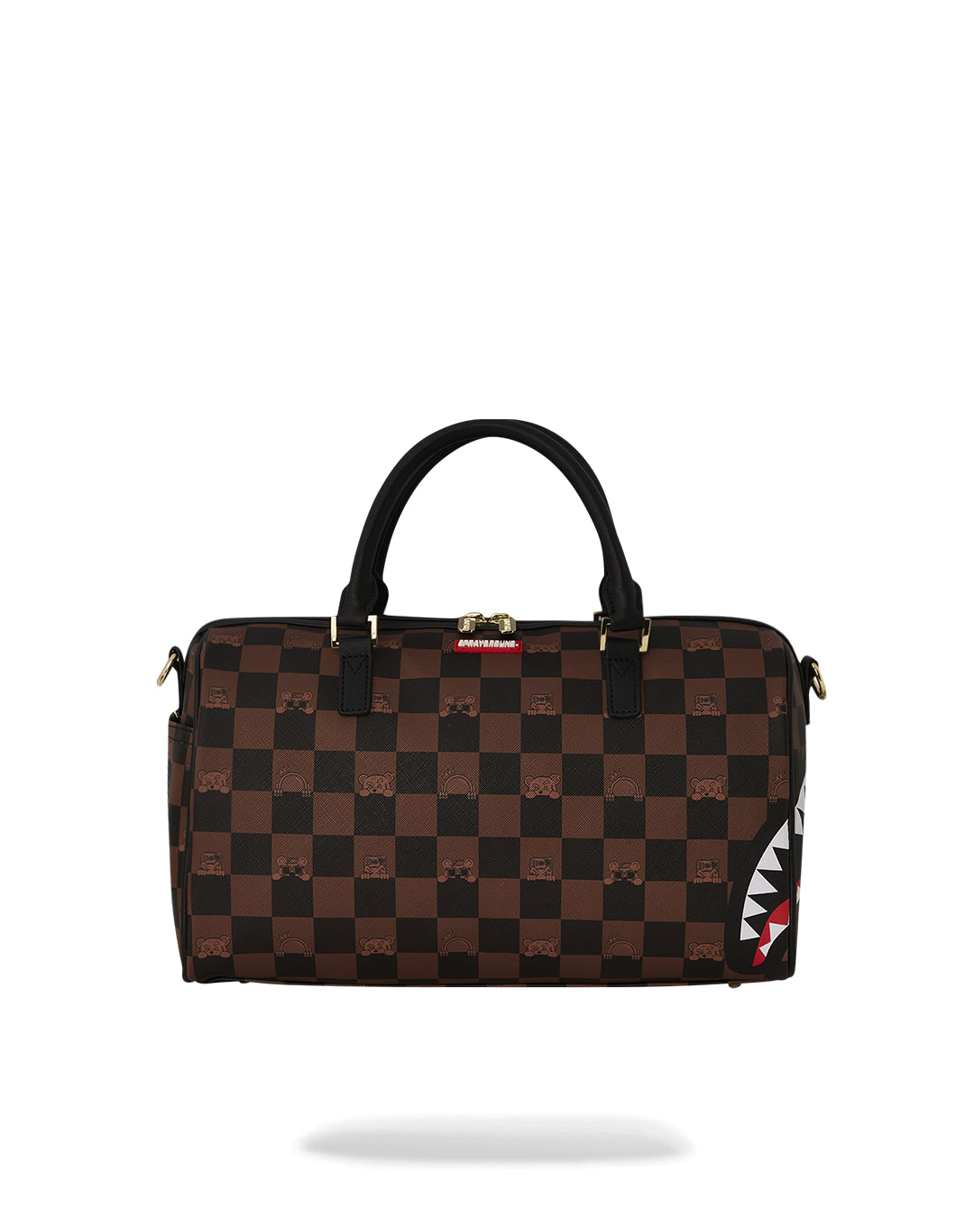 Sprayground Peeking Character Check ショルダーバッグ Sprayground Peeking Character Checker Fanny Pack | Zumiez