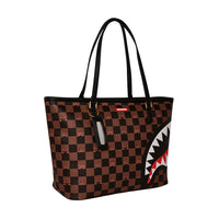 PEEKING CHARACTER CHECK TOTE