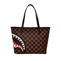 PEEKING CHARACTER CHECK TOTE