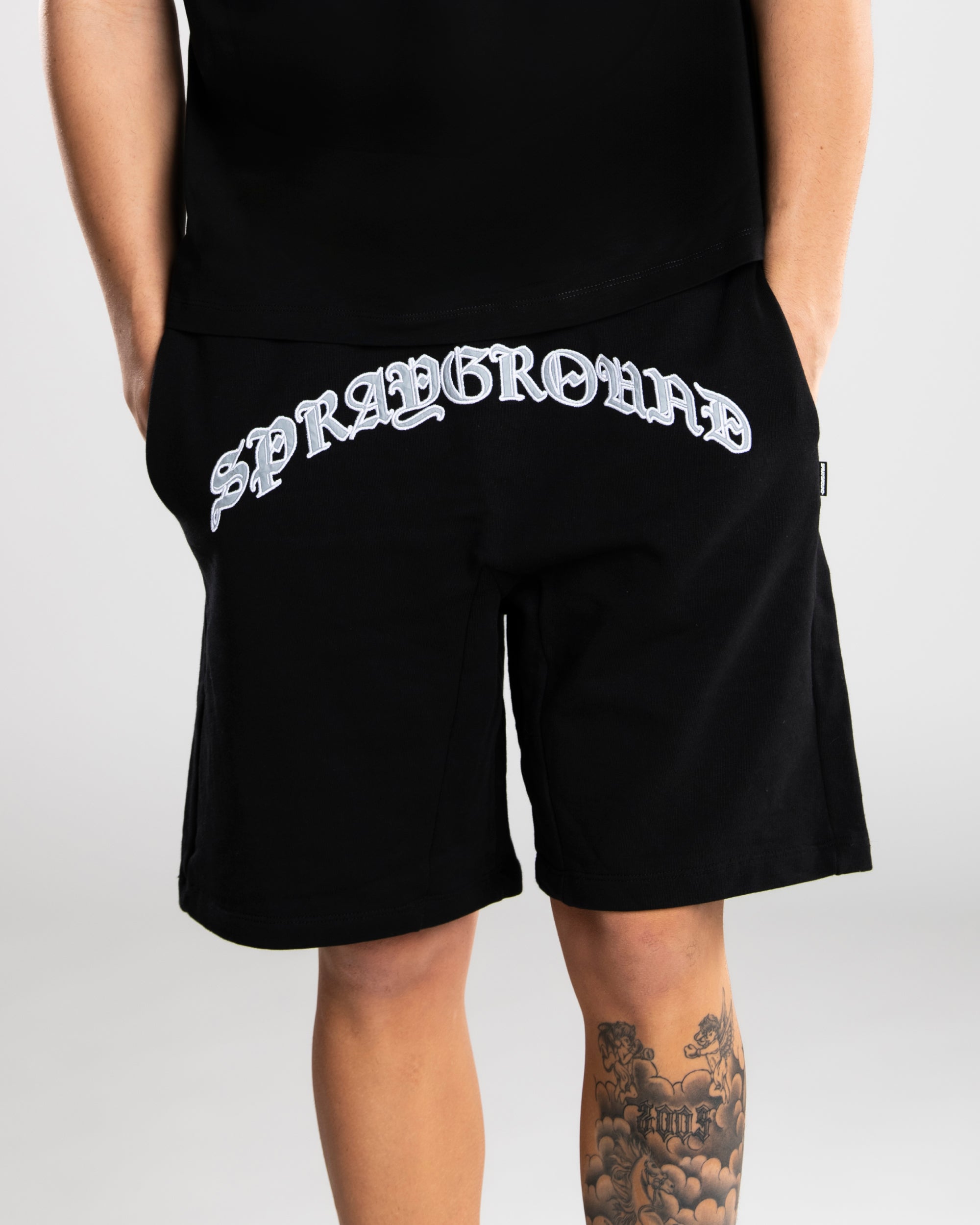 SPRAYGROUND Shark Shorts ブラック M Sprayground GOTH SHARK SHORTS