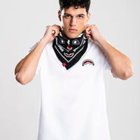 BLACK BANDANA - REGULAR WHITE T-SHIRT