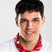 RED BANDANA - REGULAR WHITE T-SHIRT