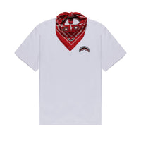 RED BANDANA - REGULAR WHITE T-SHIRT