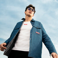 CHECK DENIM DOUBLE SHIRT