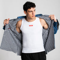CHECK DENIM DOUBLE SHIRT