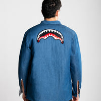 CHECK DENIM DOUBLE SHIRT