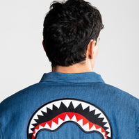 CHECK DENIM DOUBLE SHIRT