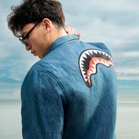 CHECK DENIM DOUBLE SHIRT