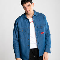 CHECK DENIM DOUBLE SHIRT