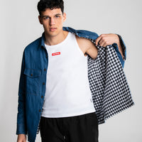 CHECK DENIM DOUBLE SHIRT