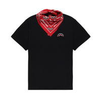 RED BANDANA - REGULAR BLACK T-SHIRT