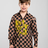 VANQUISH TAG POPELINE COTTON SHIRT