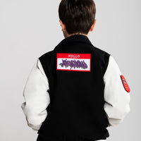 DETACH AND STICK IT VARSITY JACKET