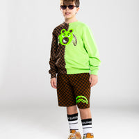MONEY BEAR SPLIT REGULAR CREWNECK