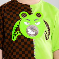 MONEY BEAR SPLIT REGULAR T-SHIRT