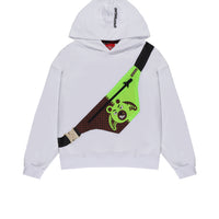 CROSSBODY MONEY BEAR CUT REGULAR HOODIE