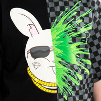 SPLATTER BUNNY SPLIT OVER T-SHIRT