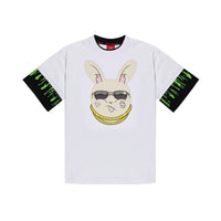 SPLATTER BUNNY OVER DOUBLE T-SHIRT