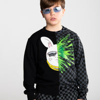 SPLATTER BUNNY SPLIT REGULAR CREWNECK