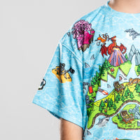 SHARK ISLAND MAYHEM OVER T-SHIRT