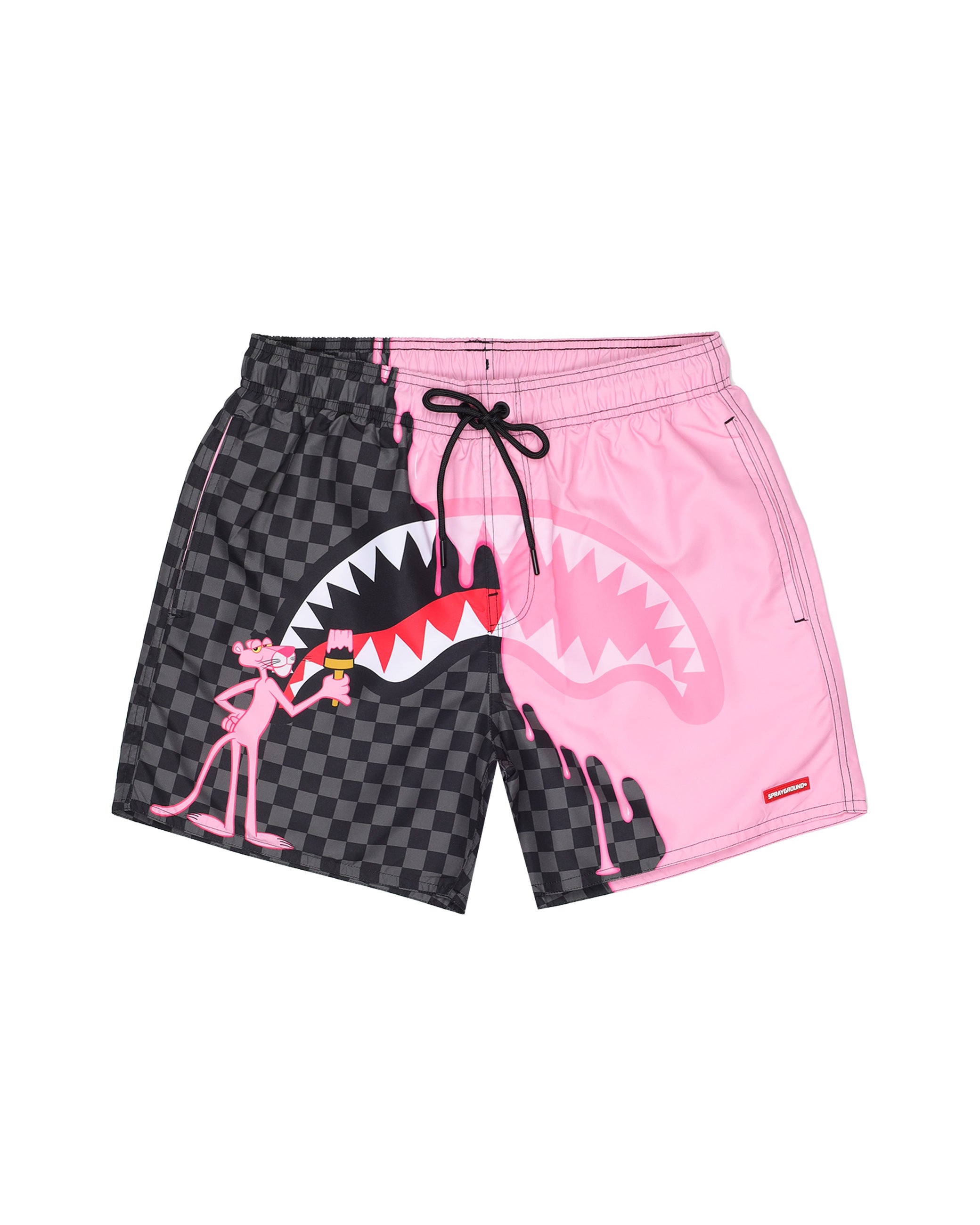 Sprayground PINK PANTHER UNFINISHED CHECK SWIM SHORT