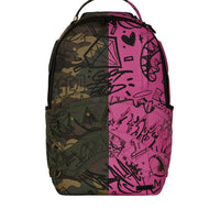 SPLIT PINK AND CAMO DLX BACKPACK
