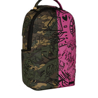 SPLIT PINK AND CAMO DLX BACKPACK