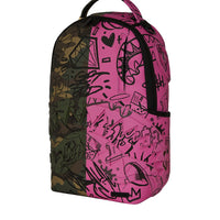 SPLIT PINK AND CAMO DLX BACKPACK
