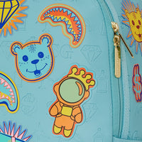 BLUE LAGOON EMBOSSED DLXSV BACKPACK