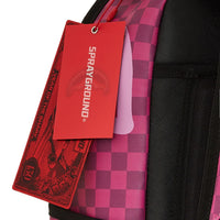 SPLIT SIP PINK CHECK DLXSV BACKPACK