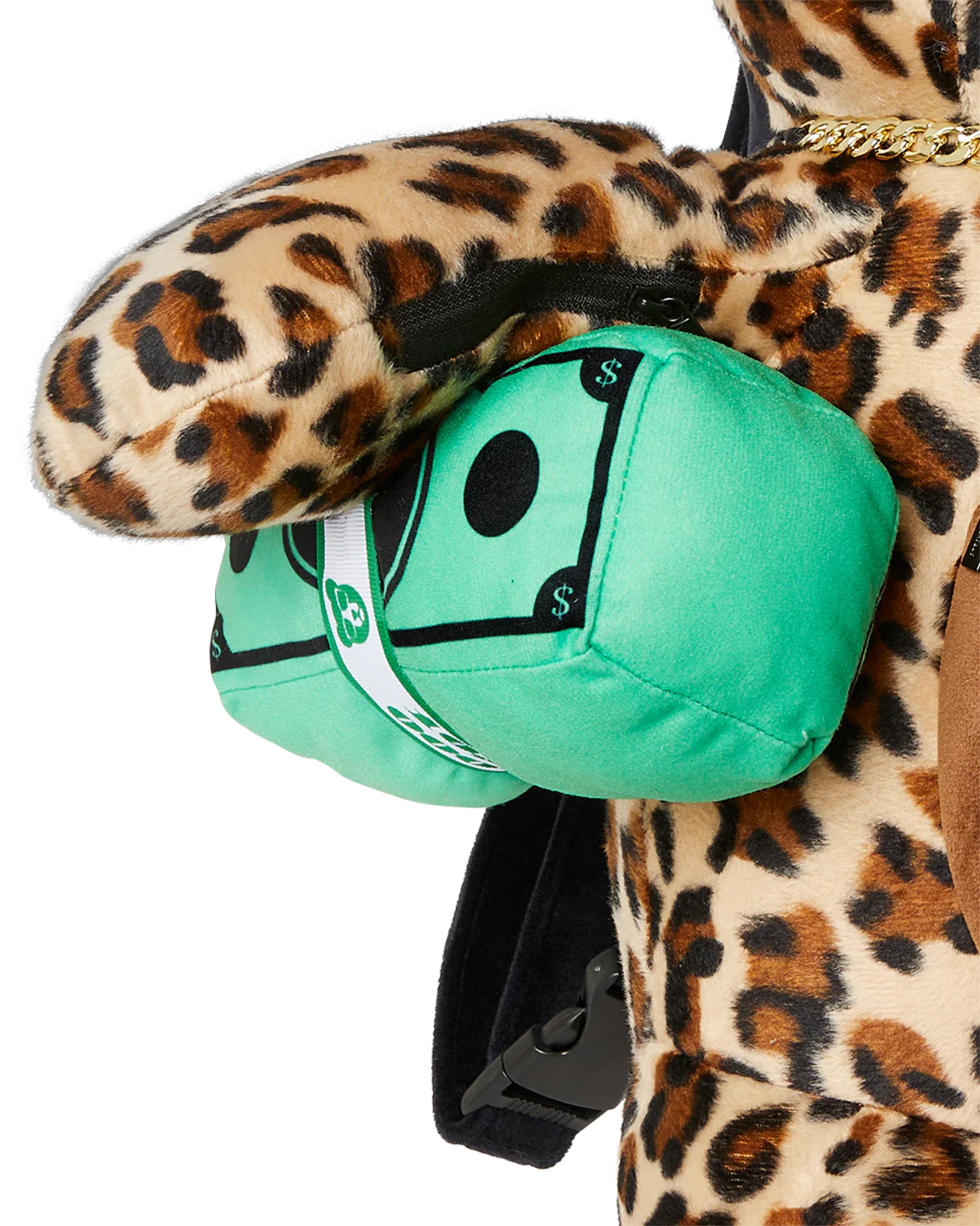 バッグ Rare SPRAYGROUD LEOPARD MONEY BACKPACK Sprayground LEOPARD MONEY BEAR BACKPACK