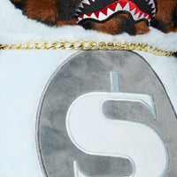 MONEY BEAR IN SHARK COSTUME BEAR BACKPACK