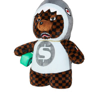MONEY BEAR IN SHARK COSTUME BEAR BACKPACK